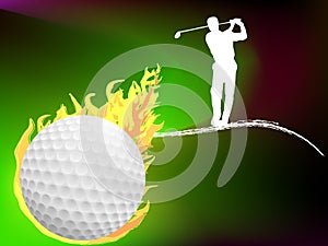 Golf ball background