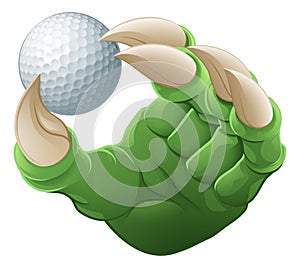 Golf Ball Claw Cartoon Monster Animal Hand