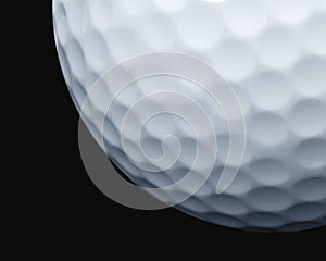 Golf ball close up