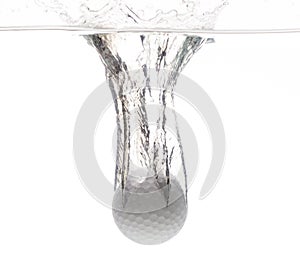 Golf ball drop into The Water