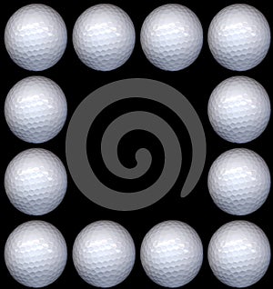 Golf ball frame