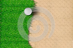 Golf Ball on the Grass