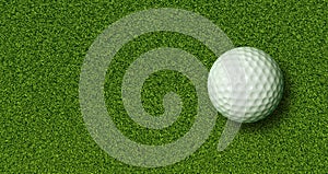 Golf Ball on Grass