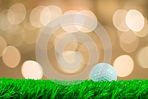 Golf ball on grass