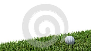 Golf ball on green 02