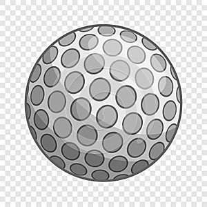 Golf ball icon, cartoon style