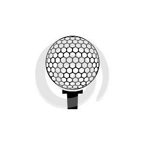 Golf ball icon isolated on white background