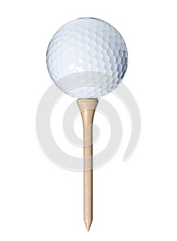 Golf ball isolated