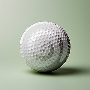 Golf ball isolated on a light background, sport of aristocrats - AI generated image