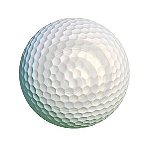 Golf ball isolated at white background.