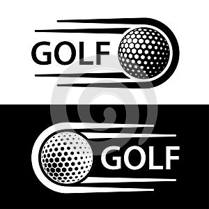 Golf ball motion line symbol