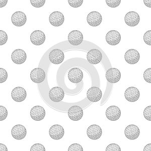 Golf ball pattern, cartoon style