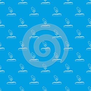 Golf ball pattern vector seamless blue
