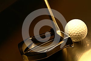 Golf Ball And Putter