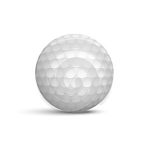 Golf ball realistic vector illustration