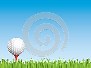 Golf ball with seamless grass