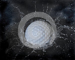 Golf ball splash
