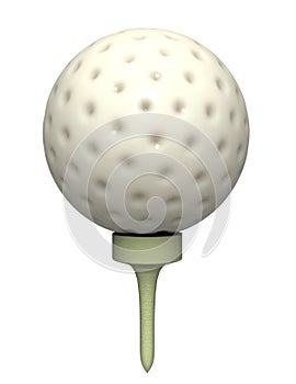 Golf Ball on Tee