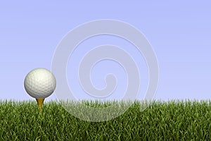 Golf Ball on Tee