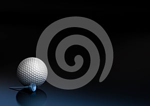 Golf ball and tee