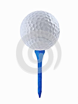 Golf Ball and Tee