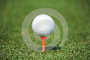 Golf ball with tee