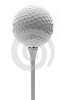 Golf ball on a tee