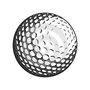 Golf Ball vector flat icon