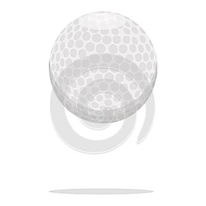 Golf ball vector icon. Plastic ball concept illustration. White ball realistic style design, designed for web and app