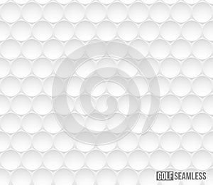 Golf ball vector seamless pattern