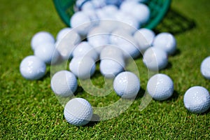 Golf balls basket