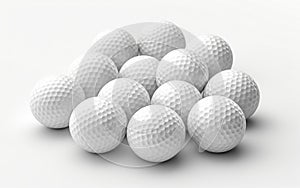 Golf Balls in White