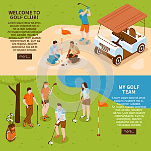 Golf Banners Set