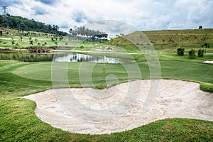 Golf Bunker at the golf course