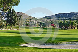 Golf Bunker And Green