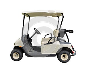 Golf cart golfcart on white