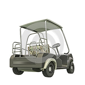 golf cart isolated on white background