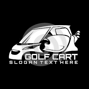 Golf cart logo vector illustration