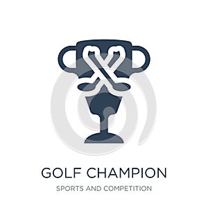 golf champion icon in trendy design style. golf champion icon isolated on white background. golf champion vector icon simple and