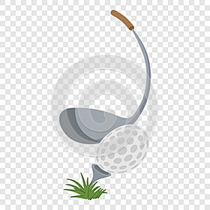 Golf club and a ball illustration