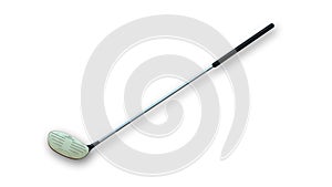 Golf Club, Driver; sports equipment on white, side view