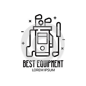 Golf Club Equipment Icon