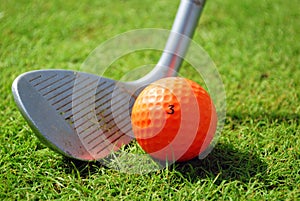 Golf-club and golf ball