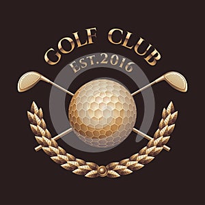 Golf club, golf course vector logo