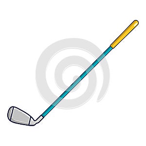 Golf club icon, cartoon style