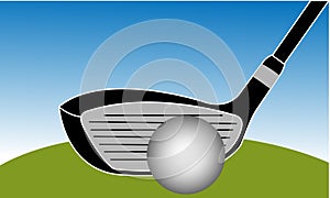 Golf Club Iron Vector Illustration