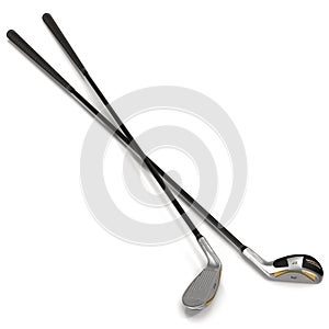 Golf Club isolated on white 3D Illustration