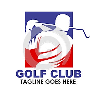 Golf club logo design vector
