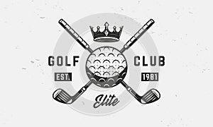Golf club logo template. Golf logo.