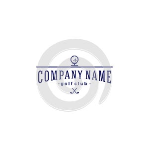 Golf Club Logo. Vintage Golf Logo Design